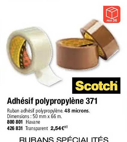 Adhésif Polypropylène 371 Scotch