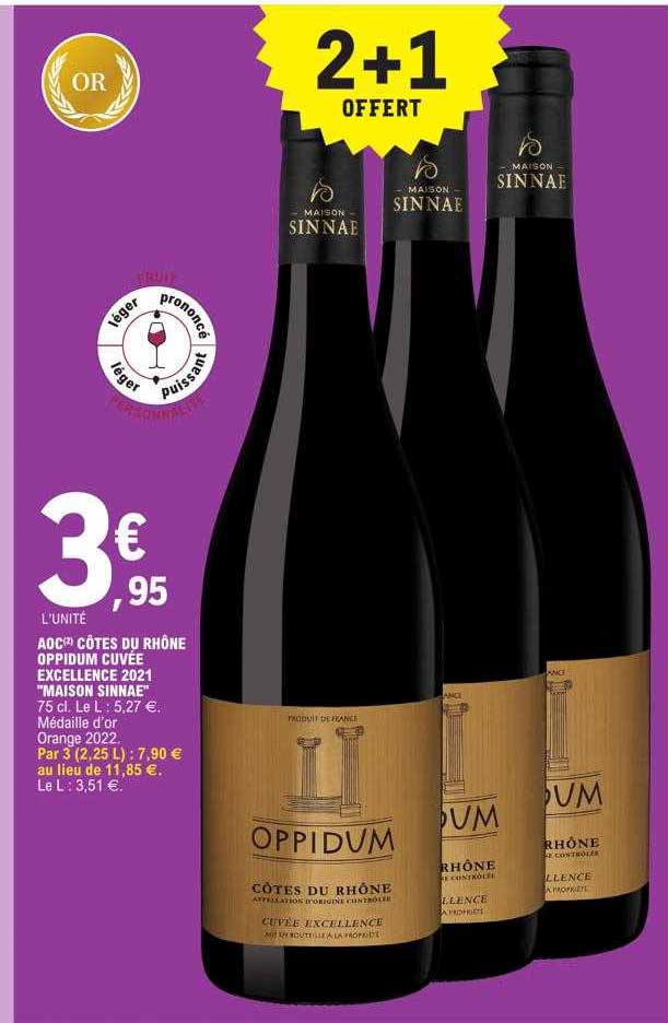 aoc côtes du rhône oppidum cuvée "maison sinnae"