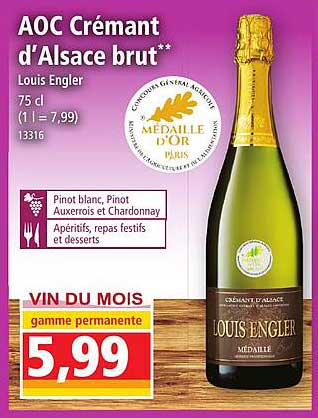 aoc crémant d'alsace brut louis engler