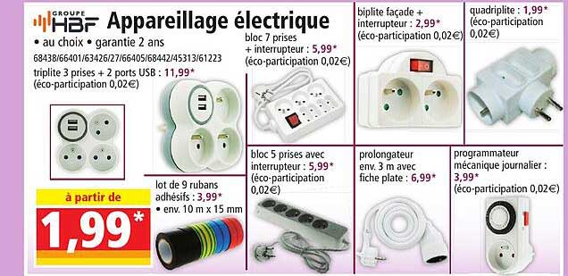 Appareillage électrique Groupe Hbf