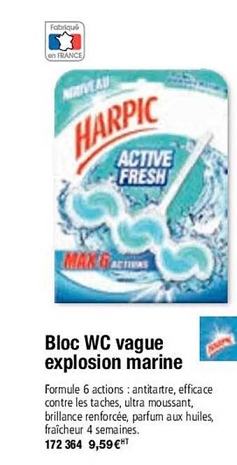 bloc wc vague explosion marine harpic