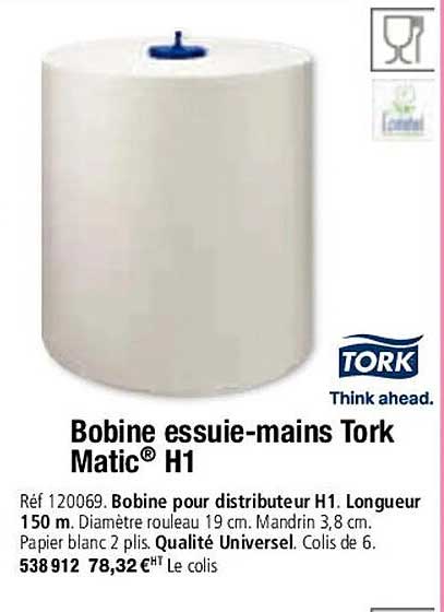bobine essuie-mains tork matic h1