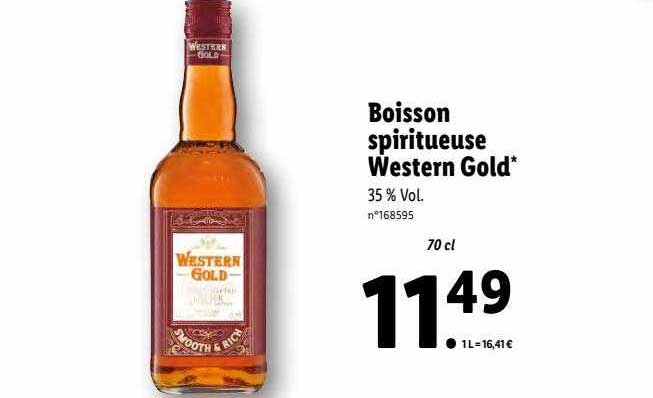 boisson spiritueuse western gold