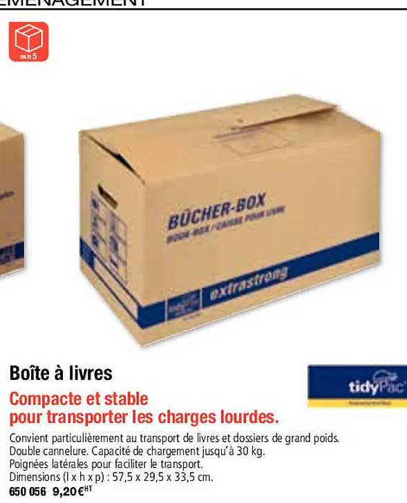 boîte à livres tidypac