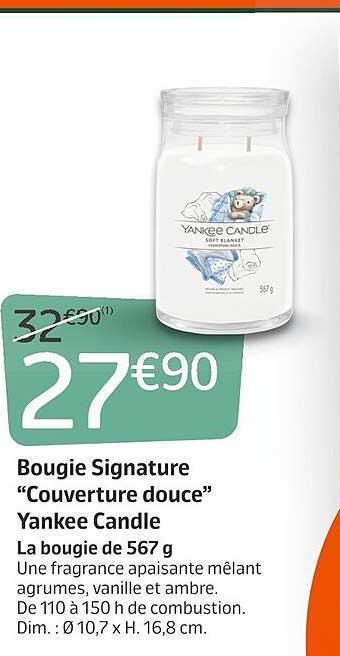 bougie signature "couverture douce" yankee candle
