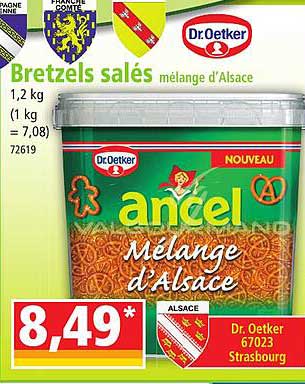 bretzels salés mélange d'alsace dr.oetker