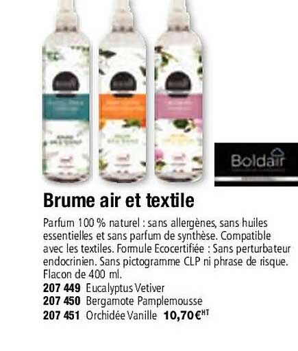 brume air et textile boldair