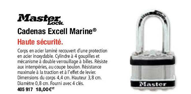 cadenas excell marine master lock