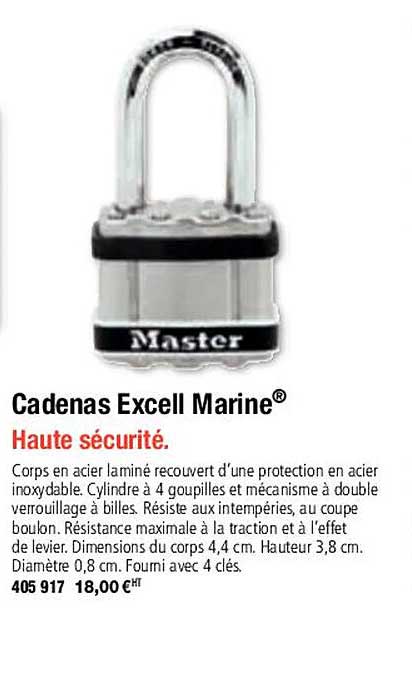cadenas excell marine master