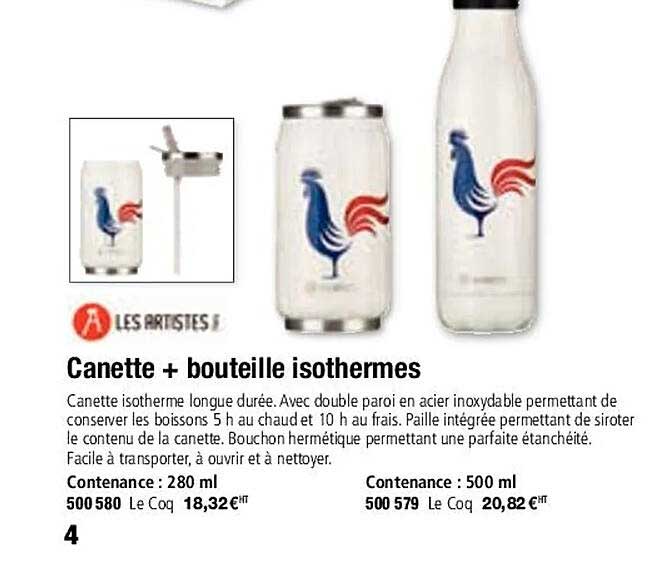 canette + bouteille isothermes