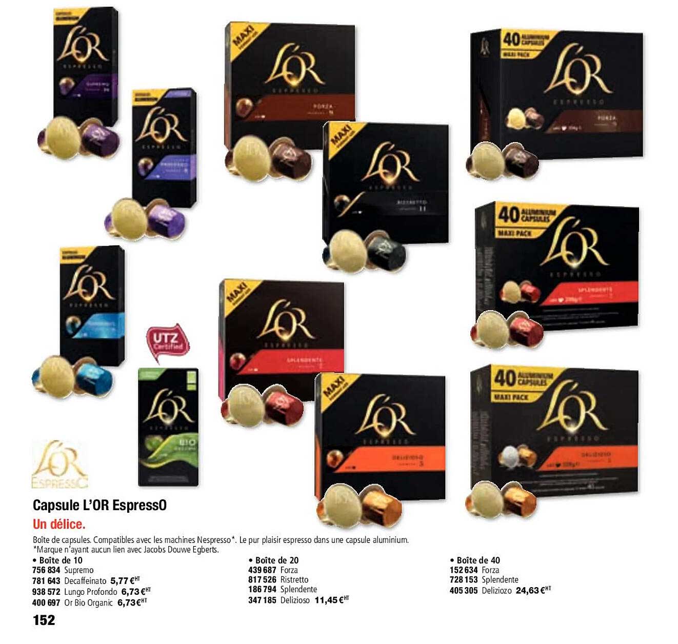 Capsule L'or Espresso