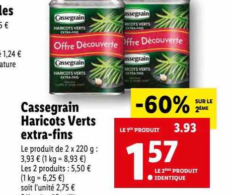 cassegrain haricots verts extra-fins