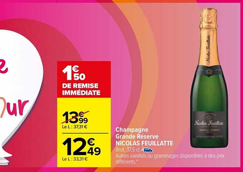 champagne grande réserve nicolas feuillatte