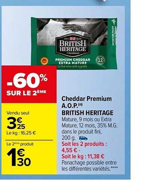 cheddar premium aop british heritage