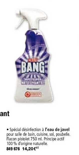 cillit bang speciél désinfection à l'eau de javel
