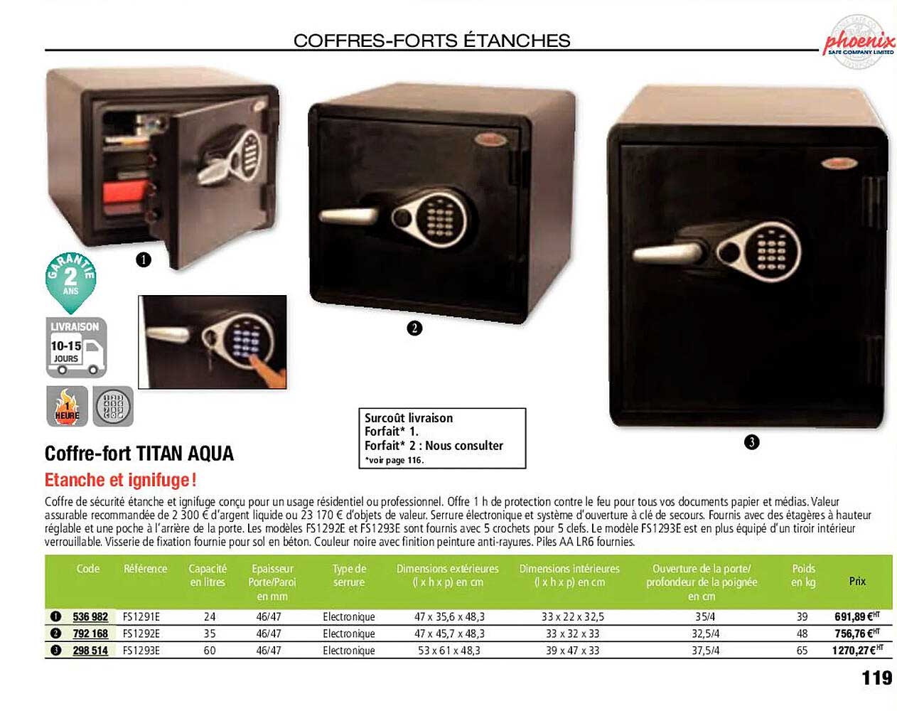 coffre-fort titan aqua