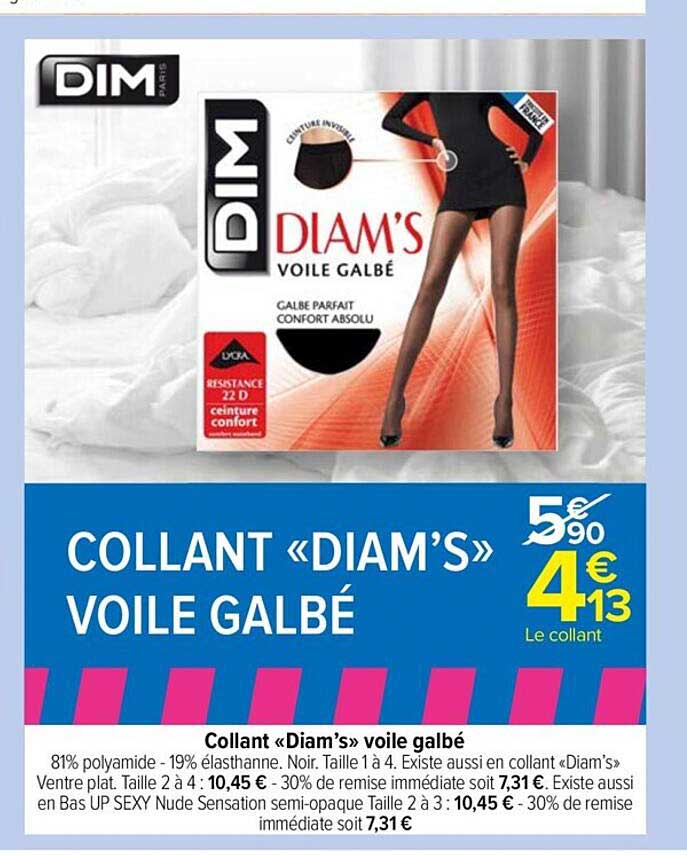 collant "diam's" voile galbé dim