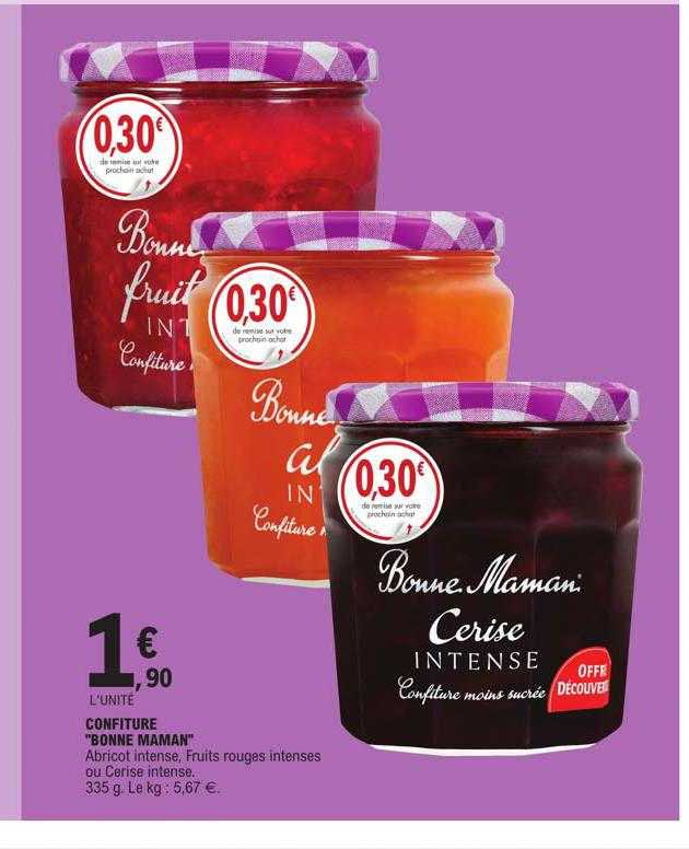 confiture bonne maman