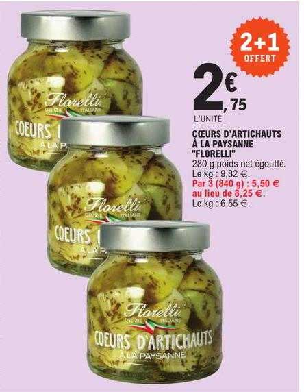 Cœurs D'artichauts à La Paysanne Florelli