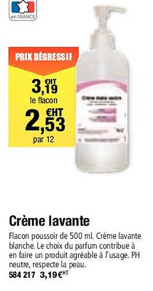 crème lavante