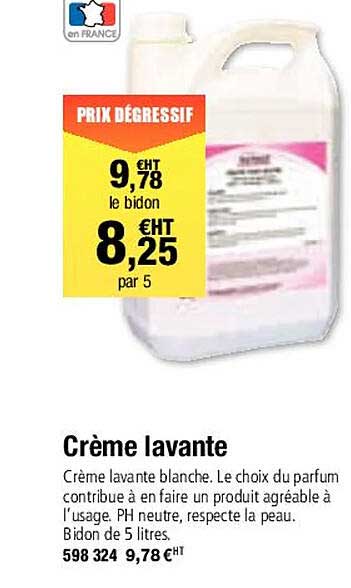 crème lavante