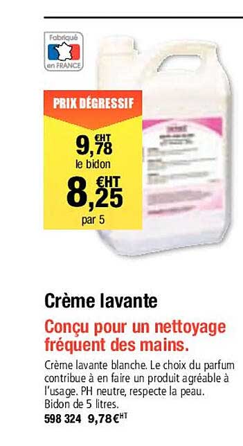 crème lavante