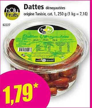 dattes dénoyautées holy fruits