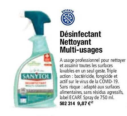désinfectant nettoyant multi-usages