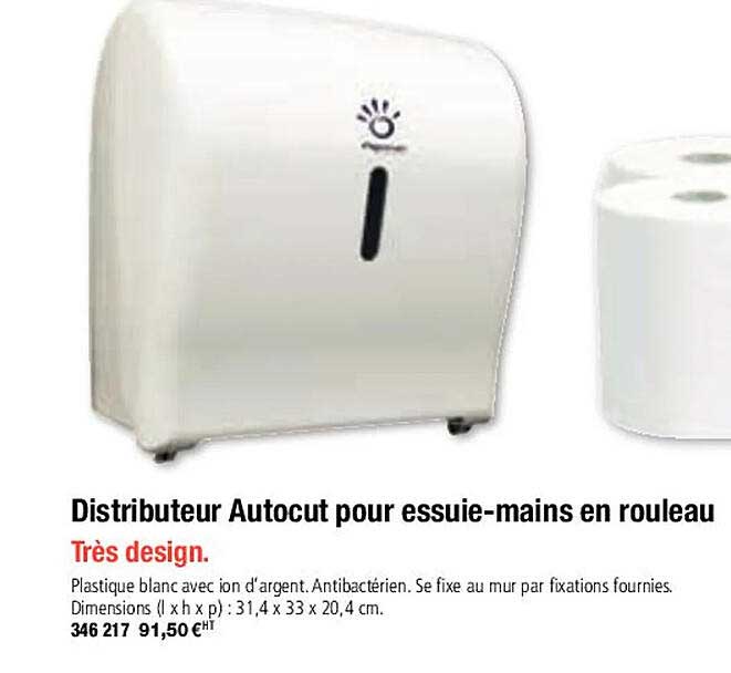 distributeur autocut pour essuie-mains en rouleau