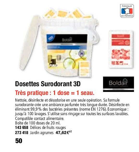 Dosettes Surodorant 3d