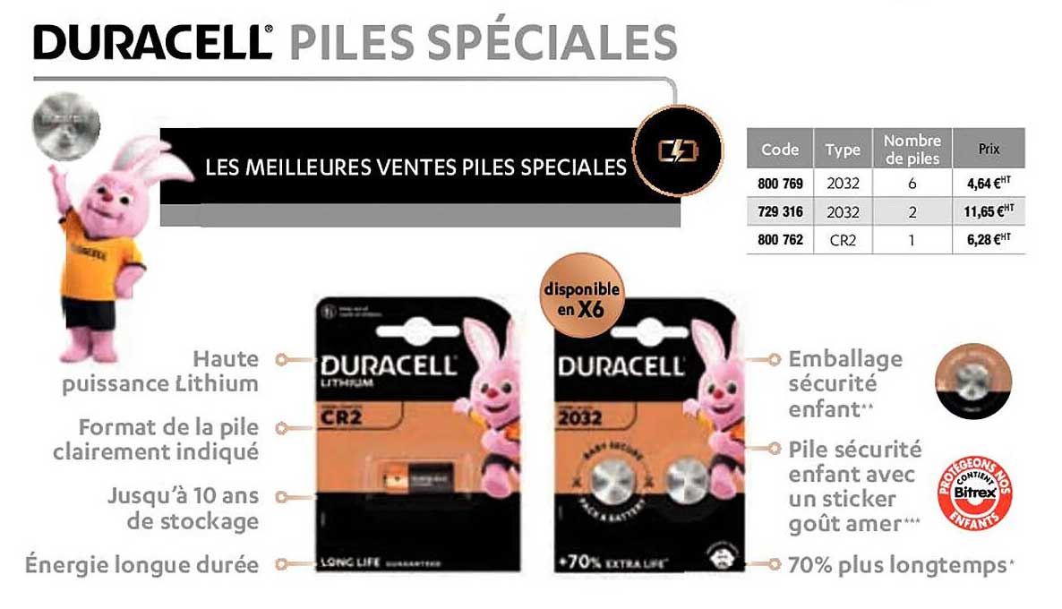 Duracell Piles Spéciales