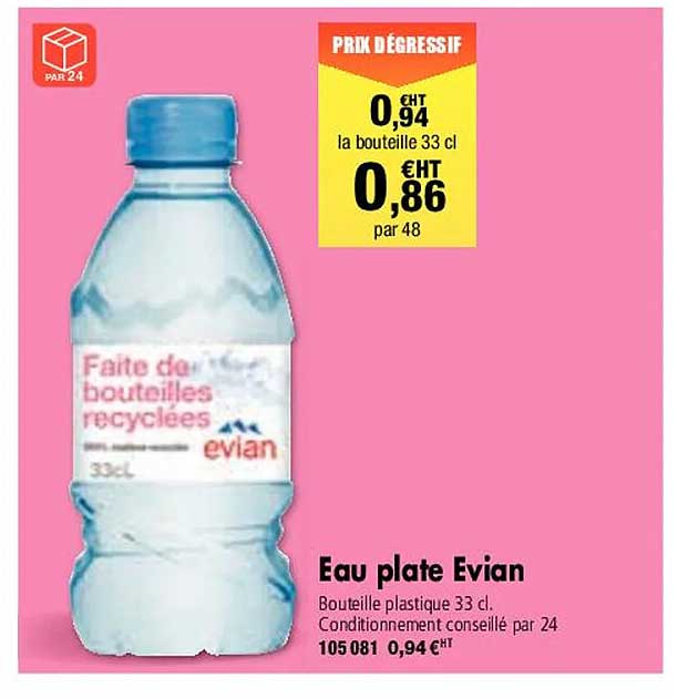 Eau Plate Evian