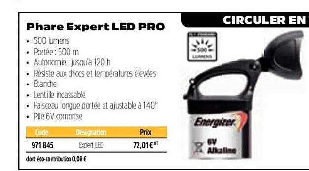 energizer phare expert led pro