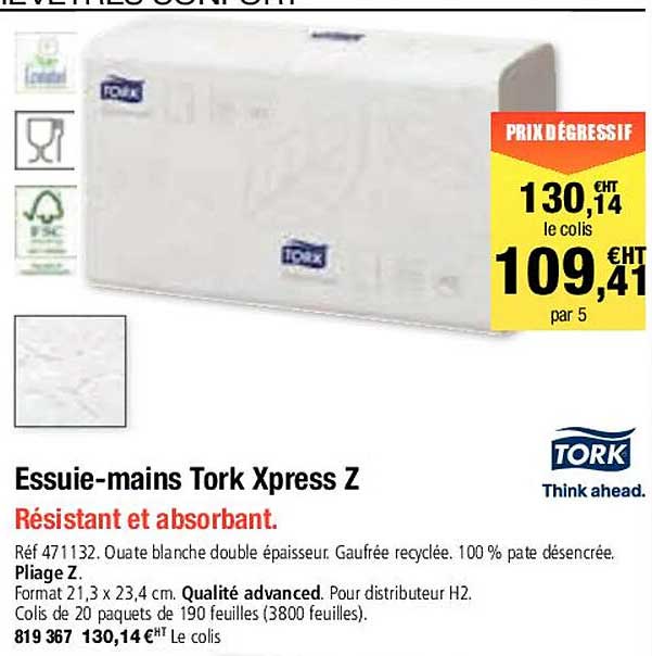 essuie-mains tork xpress z