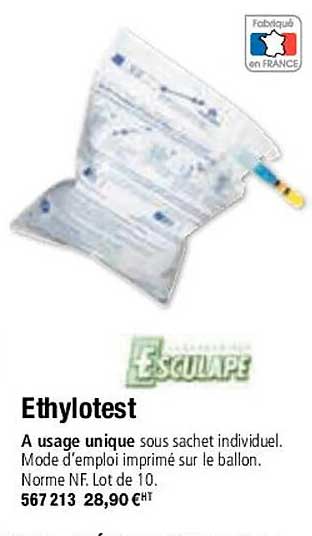 ethylotest esculape