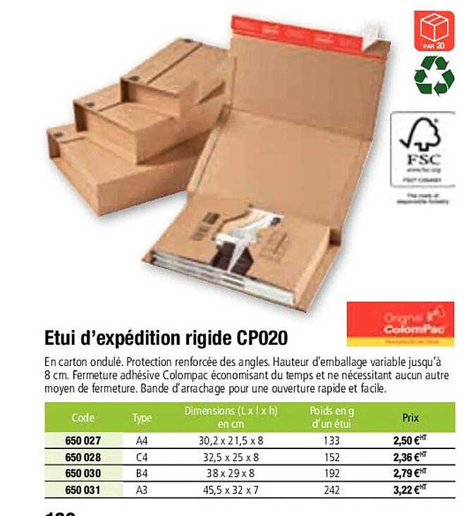 Etui D'expédition Rigide Cp020