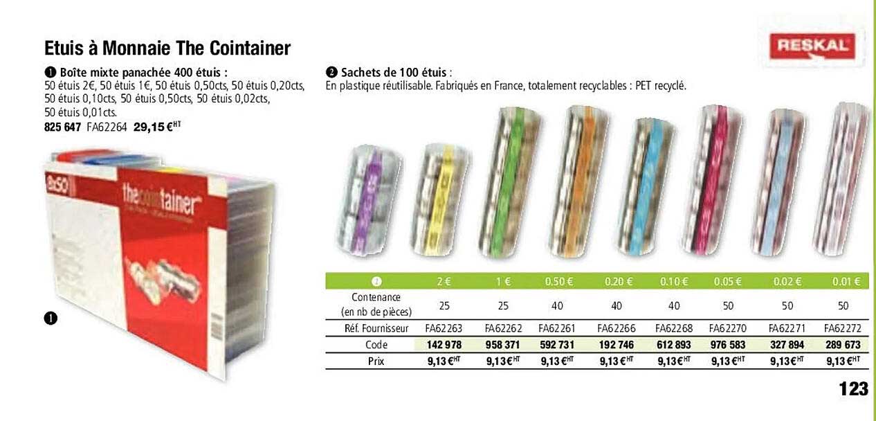 etuis à monnaie the cointainer