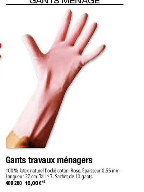 gants travaux ménagers