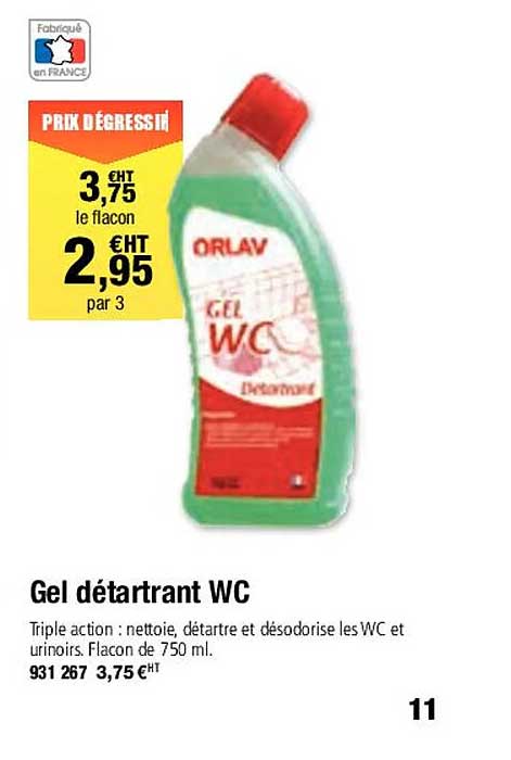 Gel Détartrant Wc