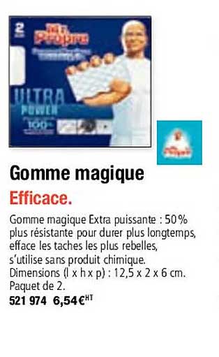 gomme magique mr propre