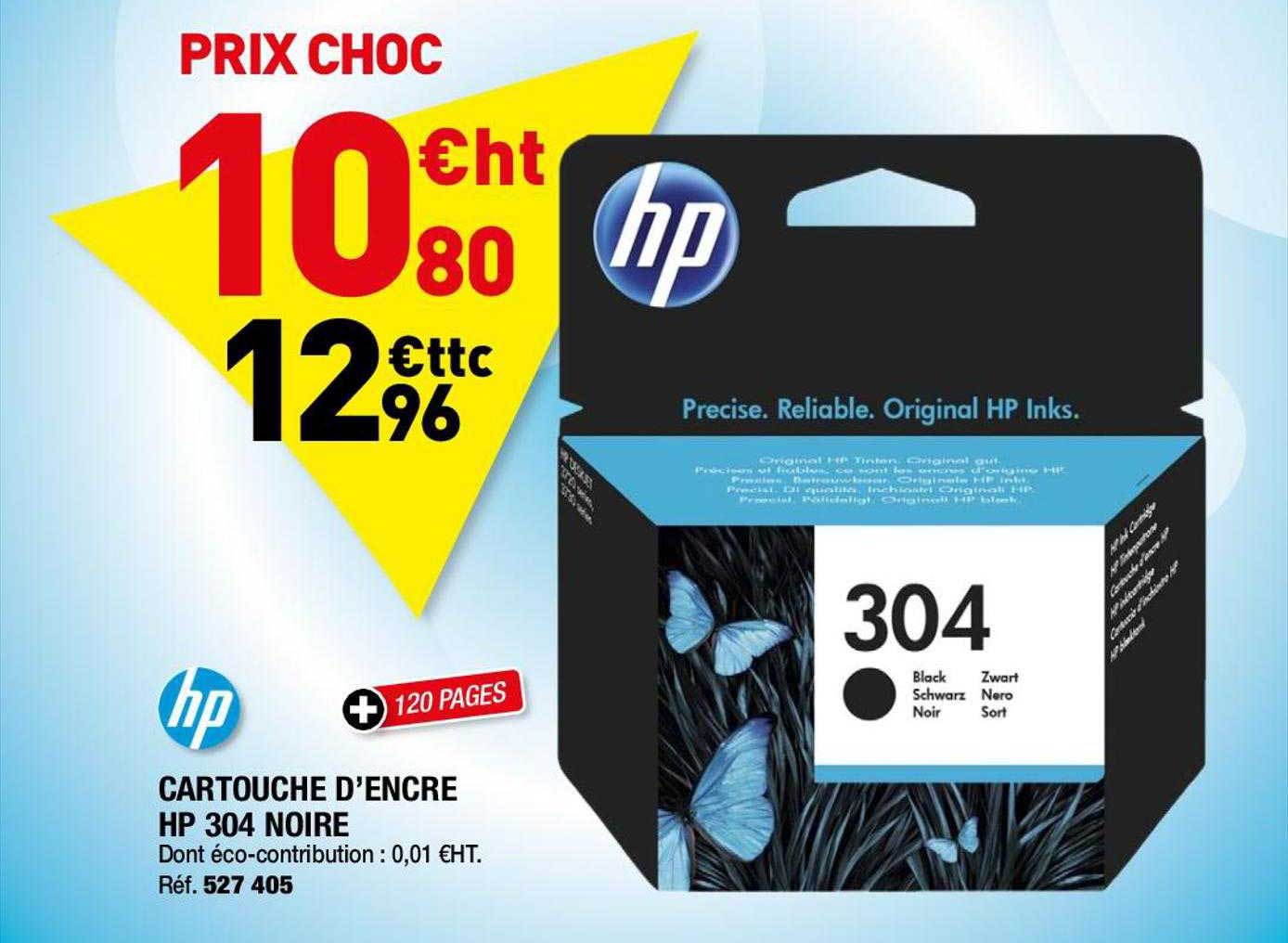 hp cartouche d'encre hp 304 noire