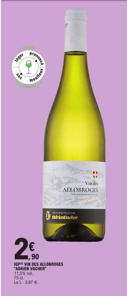 igp vin des allobroges "adrien vacher"