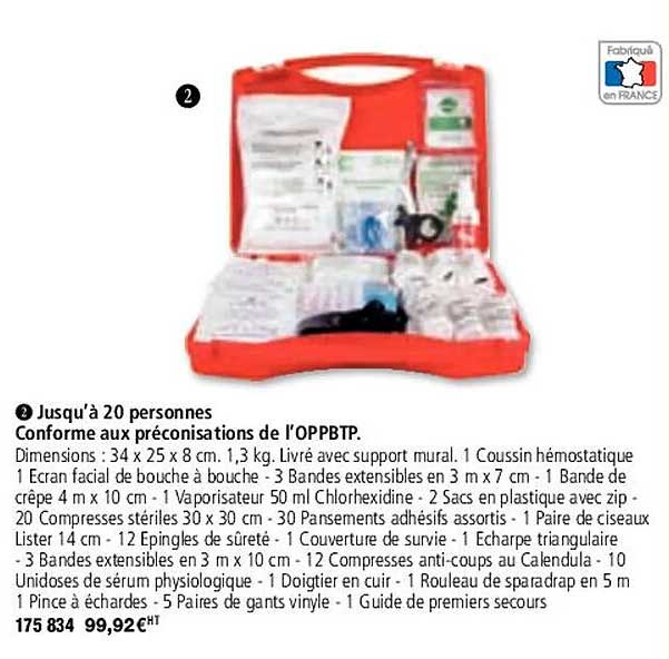 jusqu'à 20 personnes conforme aux préconisations de l'oppbtp