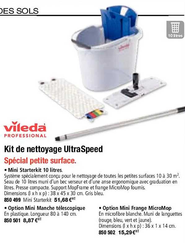 kit de nettoyage ultraspeed vileda