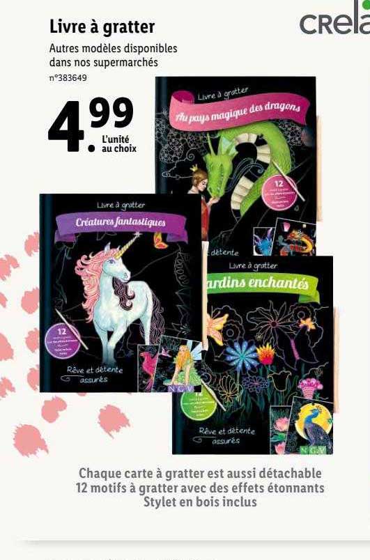 livre à gratter crelando