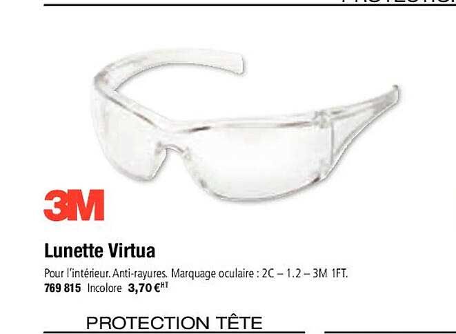 lunette virtua 3m