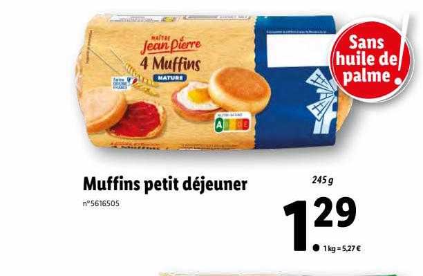 maître jean-pierre muffins petit déjeuner