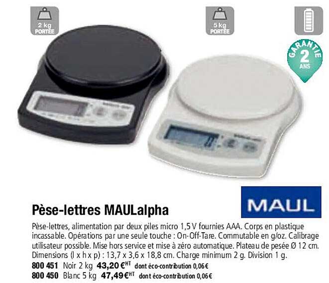 maul pèse-lettres maullalpha