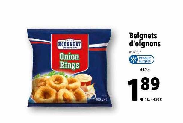 mcennedy beignets d'oignons