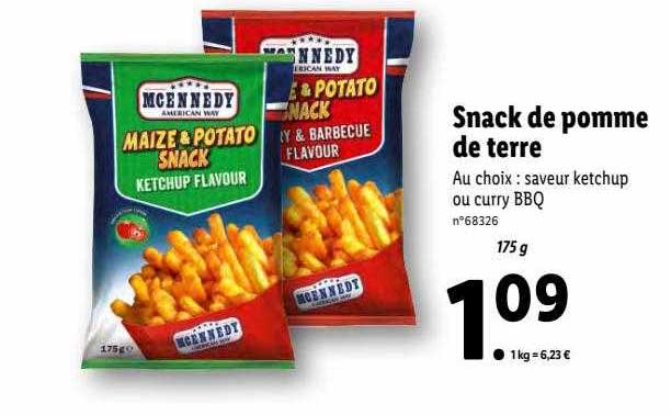 Mcennedy Snack De Pomme De Terre